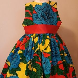 Girls Flower Patterned Dress